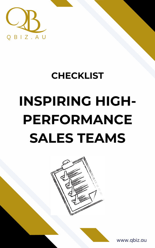 Checklist for Inspiring High-Performance Sales Teams