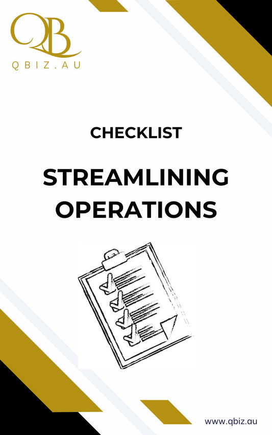 Checklist for Streamlining Operations: Tips for Improving Efficiency and Reducing Waste in Business Processes