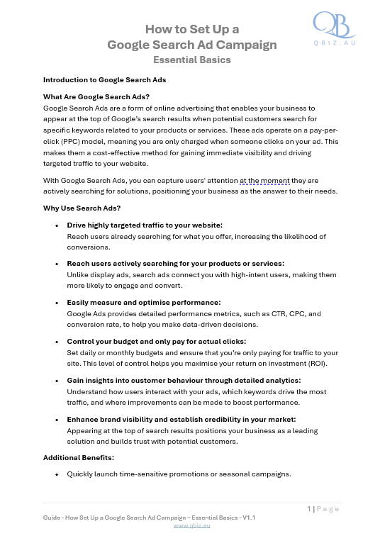 How to Set Up a Google Search Ad Campaign