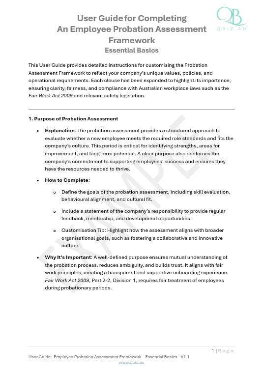 Employee Probation Assessment Framework: A Comprehensive Solution for Structured Evaluation and Employee Success