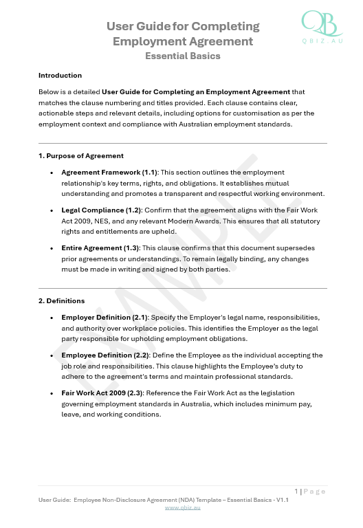 Employment Agreement: A Template for Establishing Employee Rights and Responsibilities