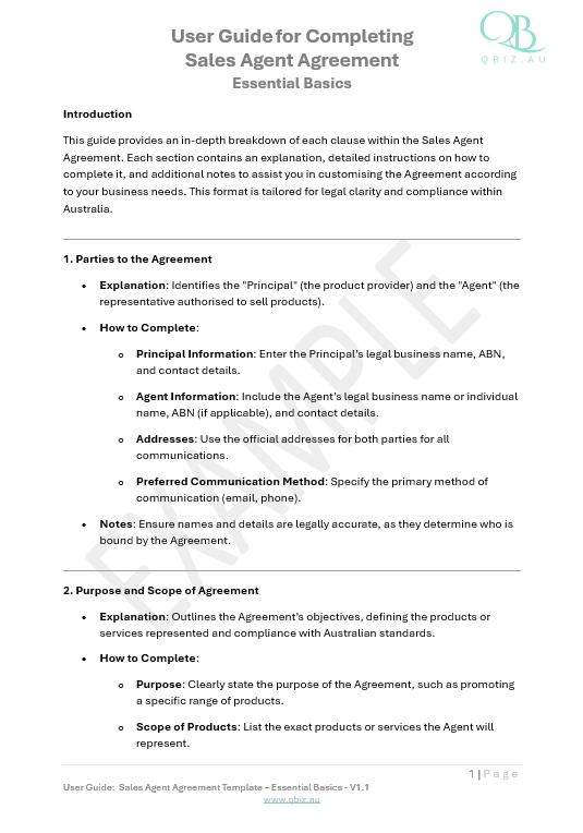 Sales Agent Agreement: Comprehensive Template for Defining Agent Responsibilities and Sales Terms