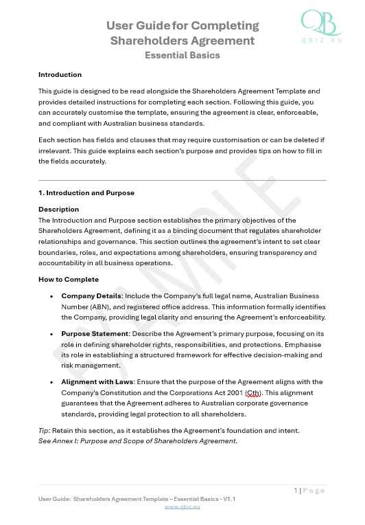 Shareholder Agreement: Essential Framework for Managing Shareholder Rights and Responsibilities