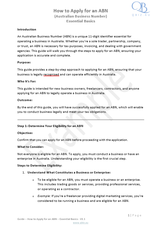 How to Apply for an ABN (Australian Business Number)