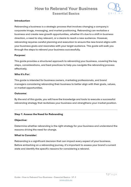 How to Rebrand Your Business