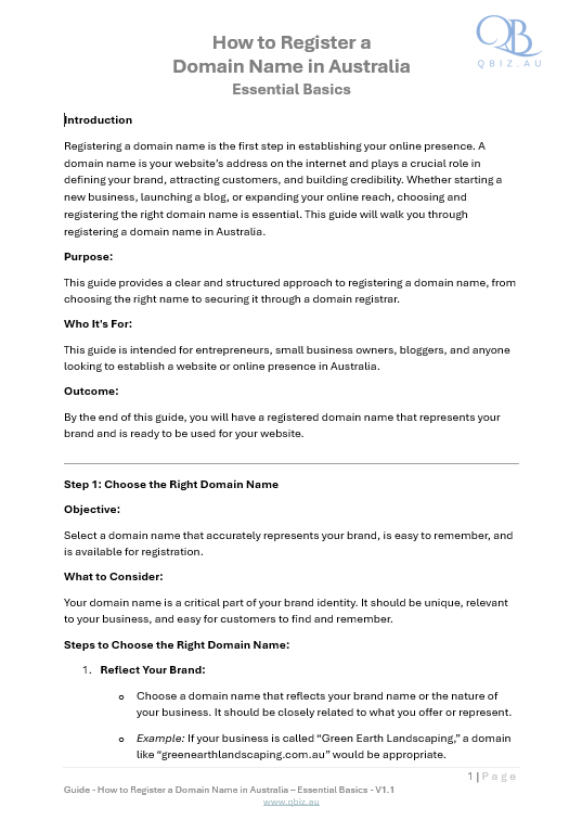 How to Register a Domain Name in Australia