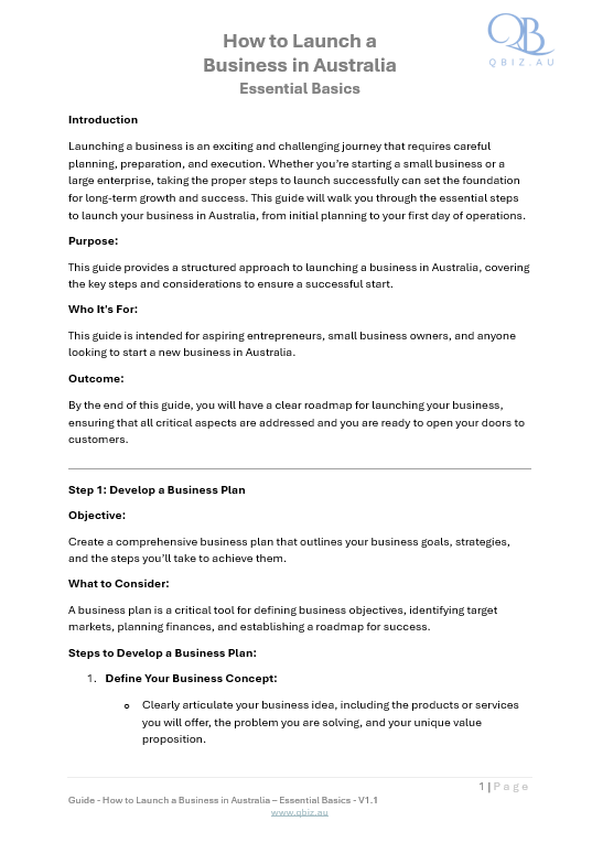 How to Launch a Business in Australia