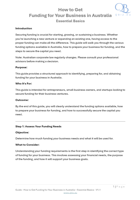 How to Get Funding for Your Business