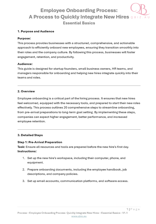 Employee Onboarding Process: A Process to Quickly Integrate New Hires