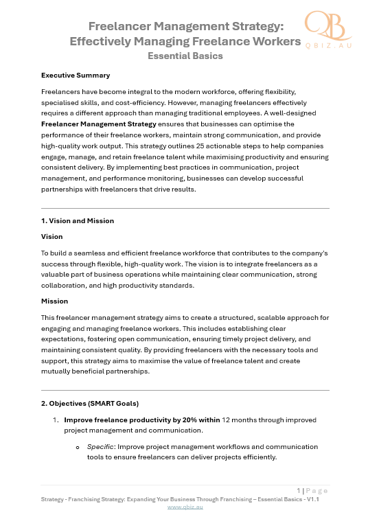 Freelancer Management Strategy: Effectively Managing Freelance Workers