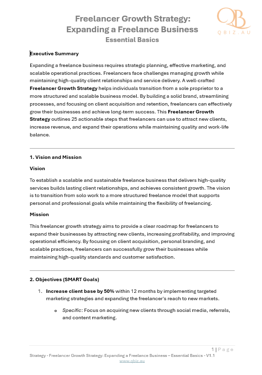 Freelancer Growth Strategy: Expanding a Freelance Business