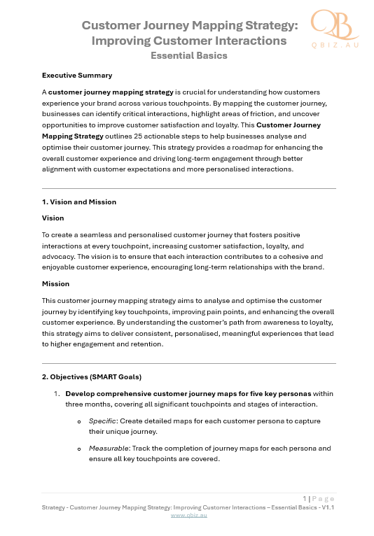 Customer Journey Mapping Strategy: Improving Customer Interactions