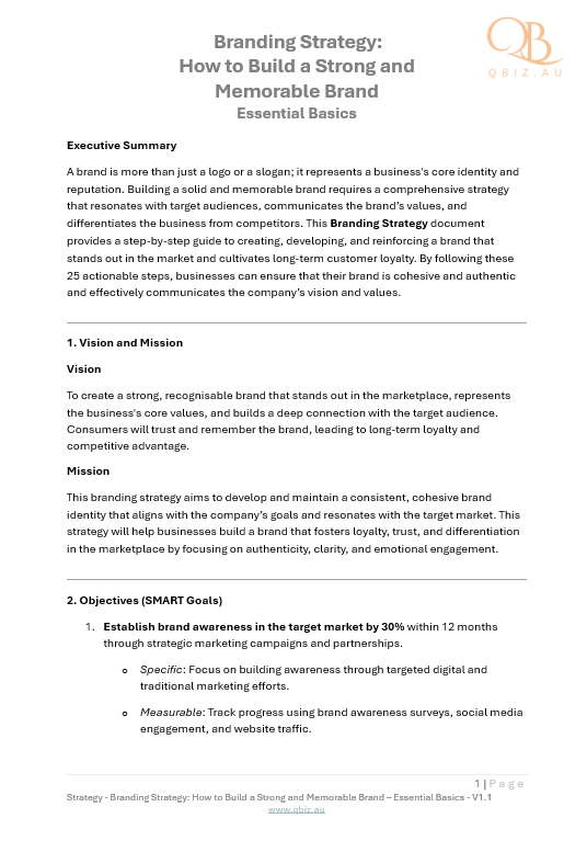 Branding Strategy: How to Build a Strong and Memorable Brand
