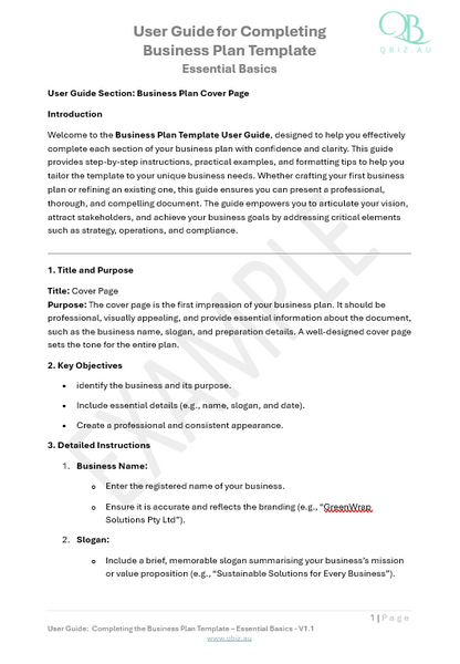 Business Plan Template: Comprehensive Framework for Strategic Planning and Business Growth