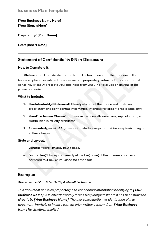 Business Plan Template: Comprehensive Framework for Strategic Planning and Business Growth