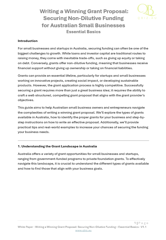 White Paper: The Ultimate Guide to Business Funding for Startups